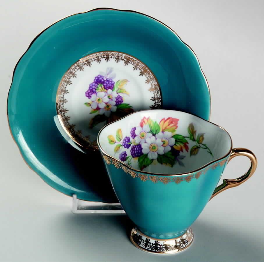 WID933-52-B Footed Cup & Saucer Set by Windsor (England)-1
