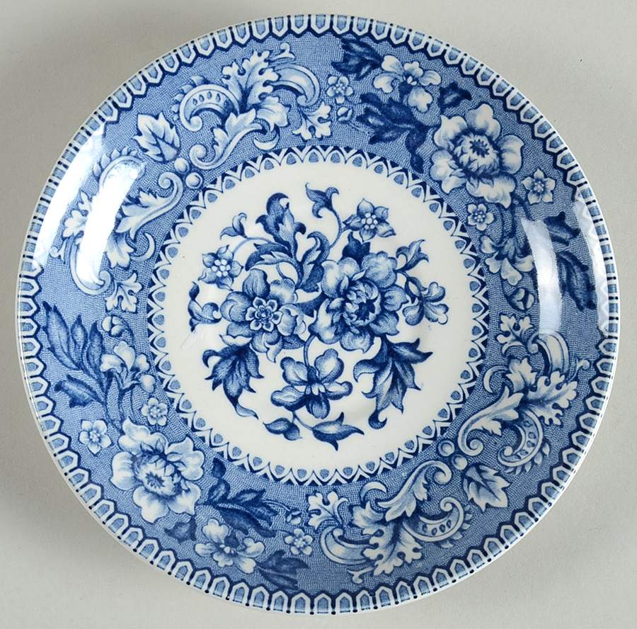 Westminster Blue Saucer by Wood & Sons-1
