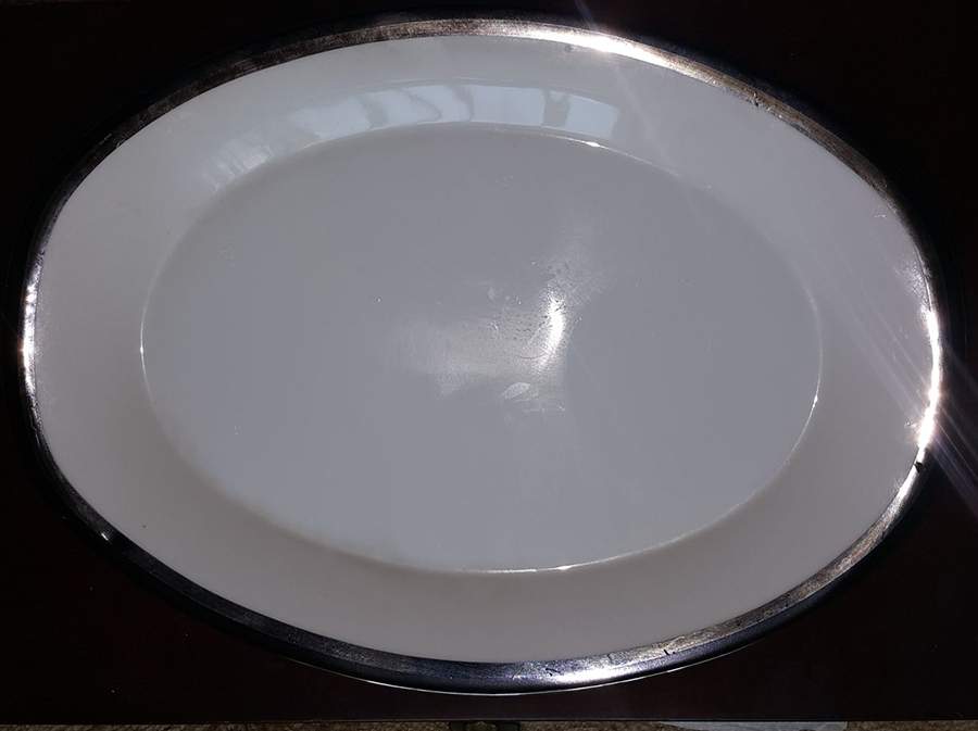 Swathmore 14" Oval Serving Platter by Wentworth-1