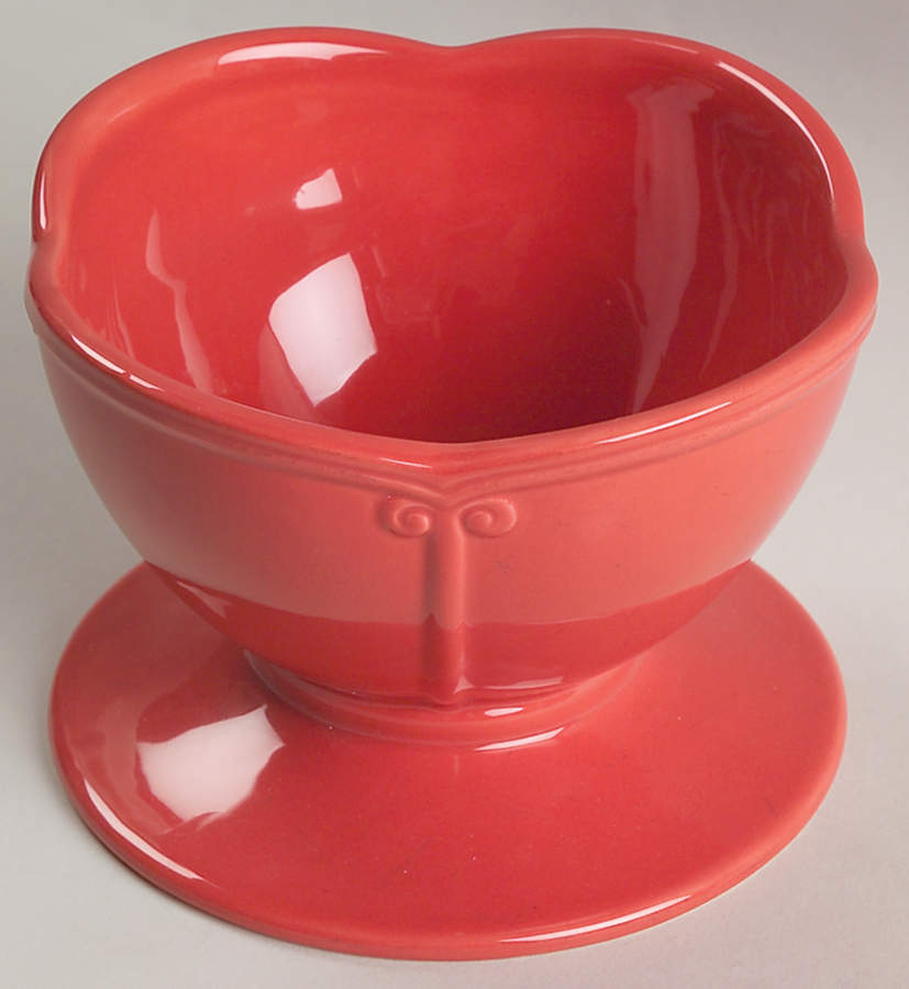 Coral Zinger Footed Dessert Bowl by Waterford China-1