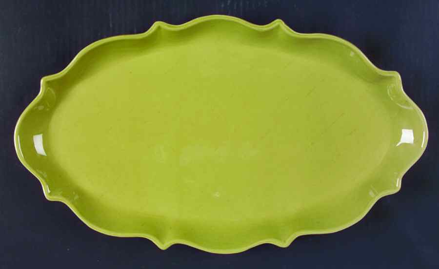 Green Tea 16" Oval Serving Platter by Waterford China-1