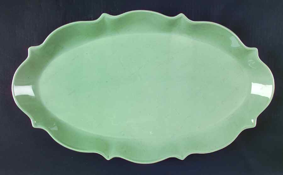 Green Tea 20" Oval Serving Platter by Waterford China-1