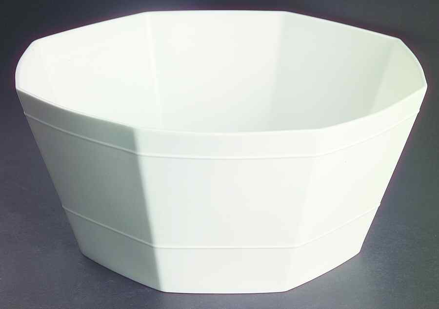Terra White 11" Octagonal Vegetable Bowl by Wedgwood-1
