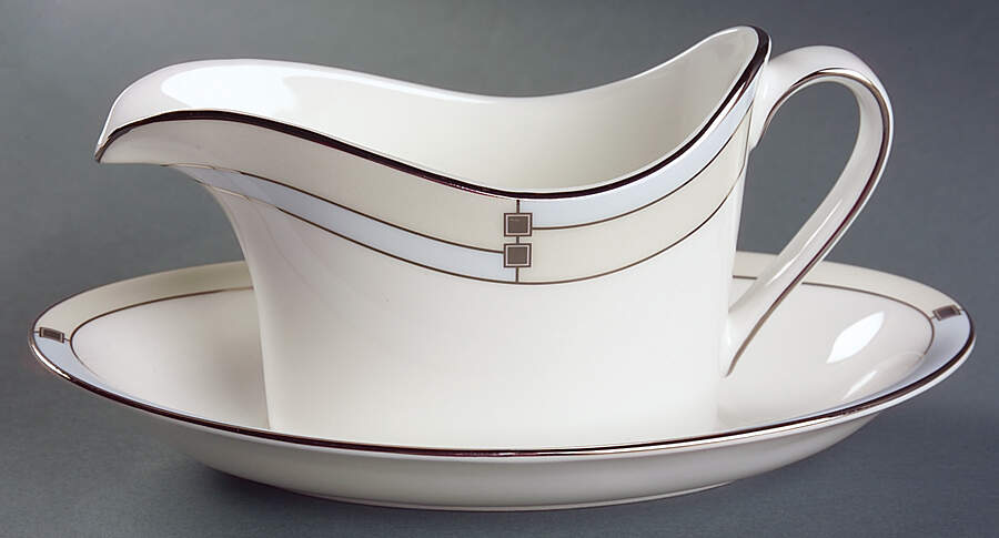 Opal Gravy Boat & Underplate by Wedgwood-1