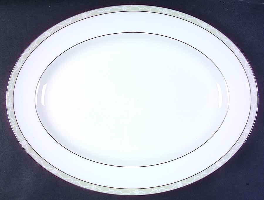 Icing 15" Oval Serving Platter by Wedgwood-1