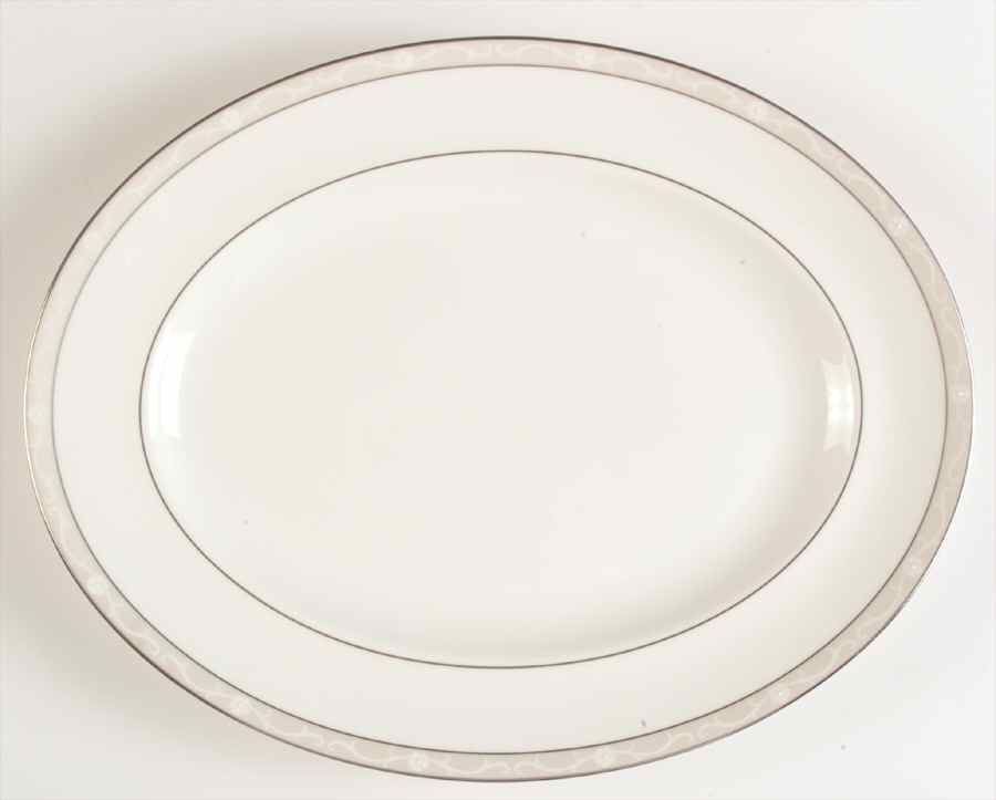 Icing 14" Oval Serving Platter by Wedgwood-1