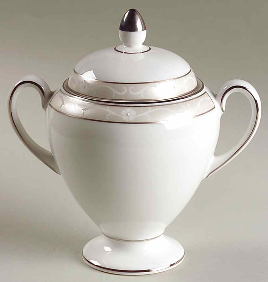 Icing Globe Shape Sugar Bowl & Lid by Wedgwood-1