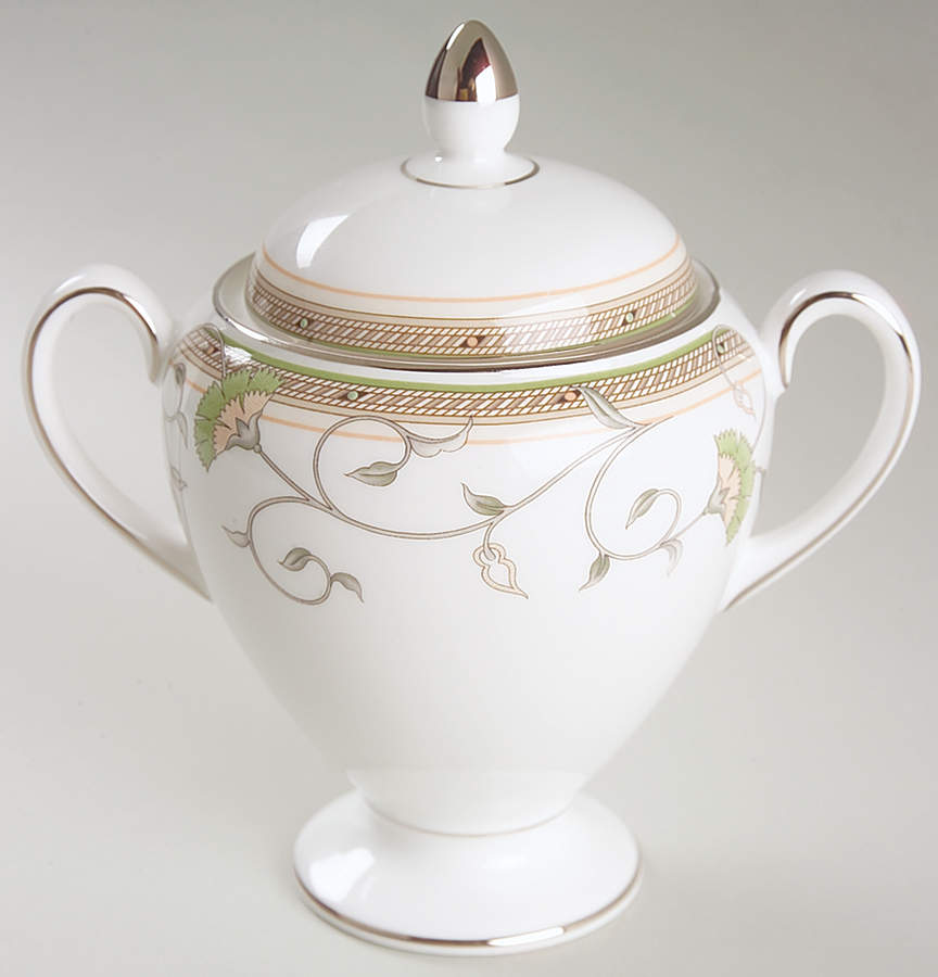 Heiress Globe Shape Sugar Bowl & Lid by Wedgwood-1