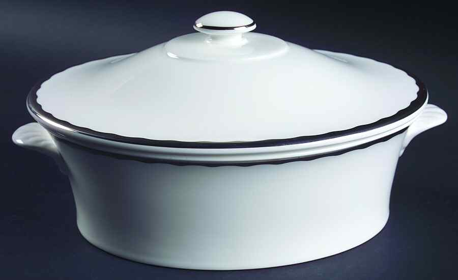 Silhouette Round Covered Vegetable by Wedgwood-1