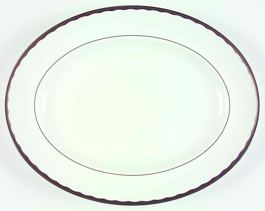 Silhouette 14" Oval Serving Platter by Wedgwood-1