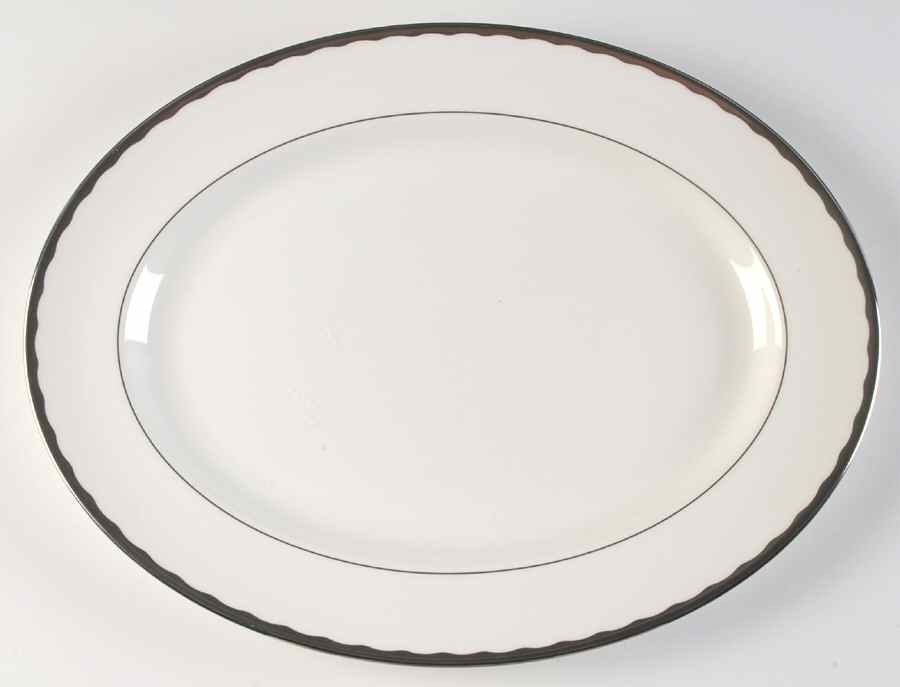Silhouette 15" Oval Serving Platter by Wedgwood-1