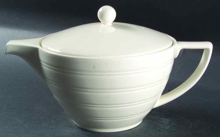 Jasper Conran Casual Cream Teapot & Lid by Wedgwood-1