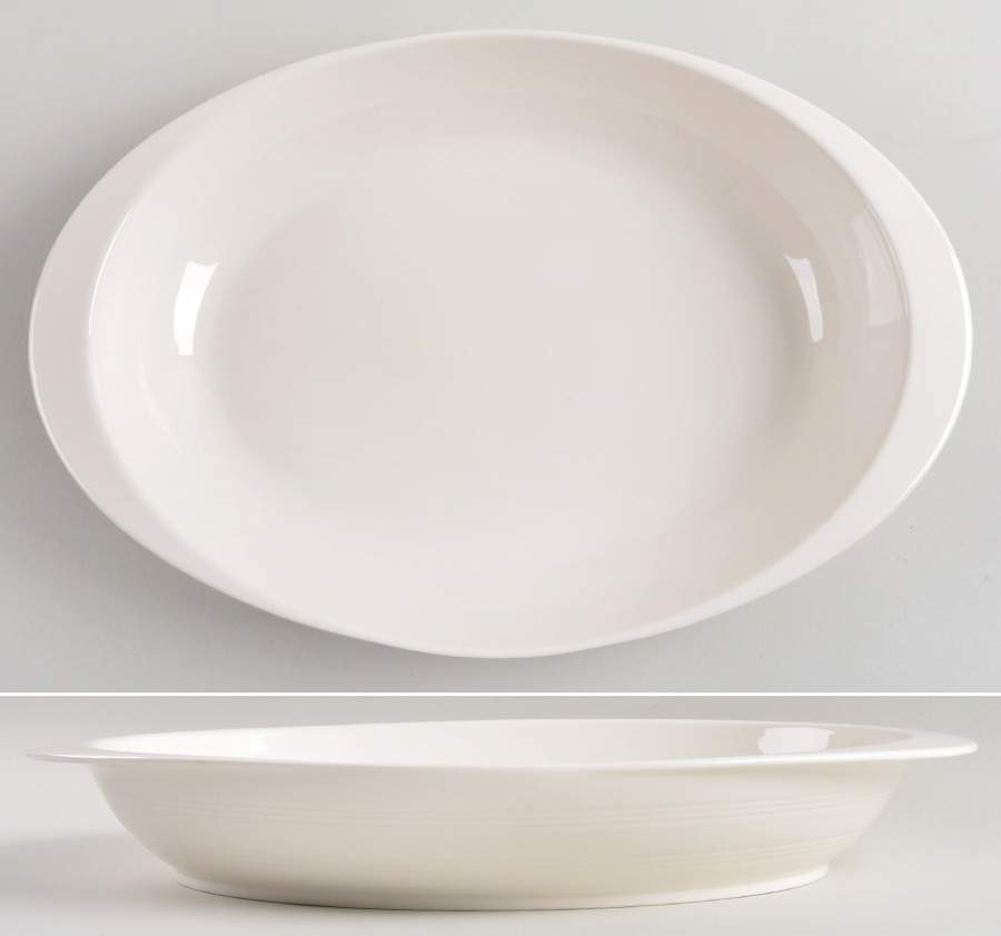 Jasper Conran Casual Cream 16" Oval Baker by Wedgwood-1