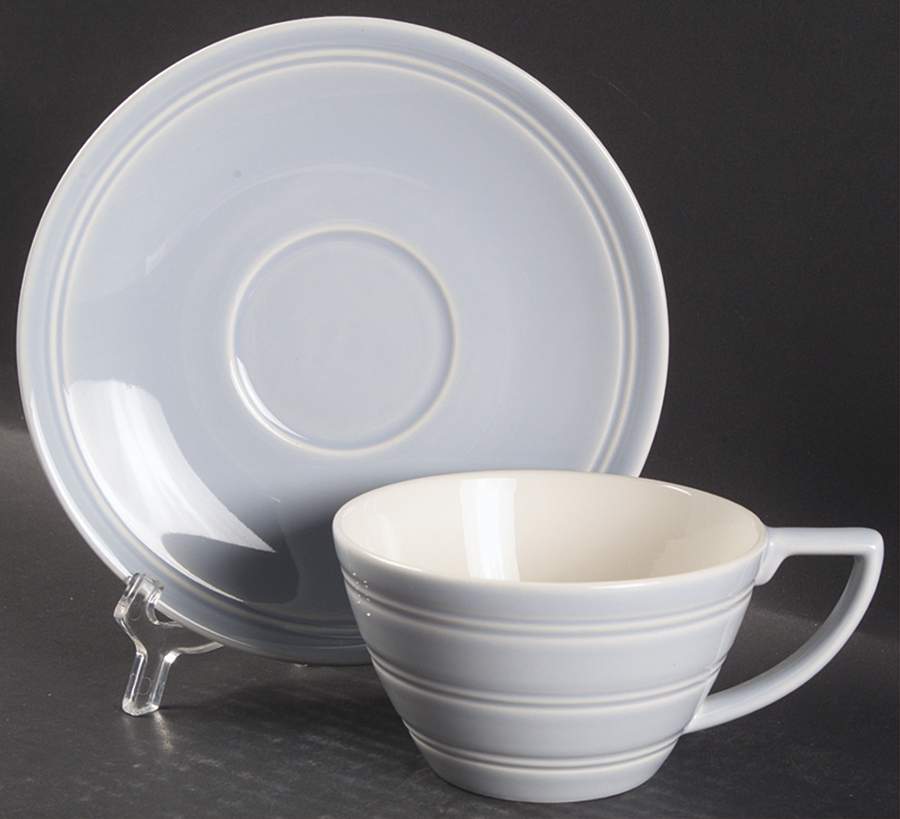 Jasper Conran Casual Blue Breakfast Cup & Saucer Set by Wedgwood-1