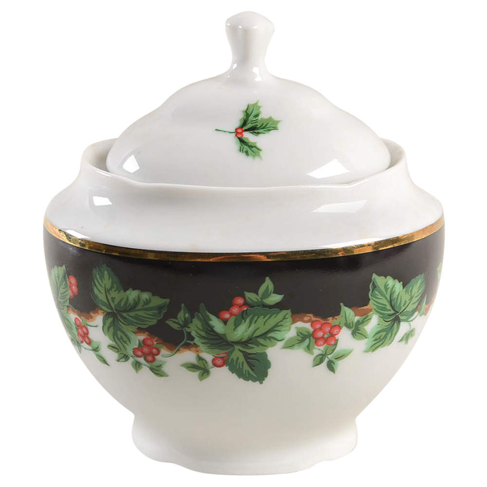 Holiday Bouquet Sugar Bowl & Lid by Waverly-1