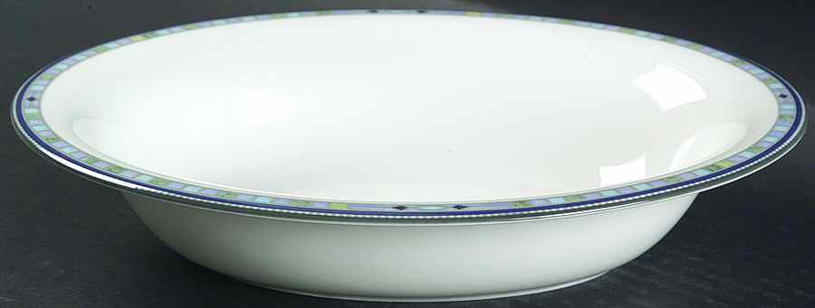 Quadrants 9" Oval Vegetable Bowl by Wedgwood-1