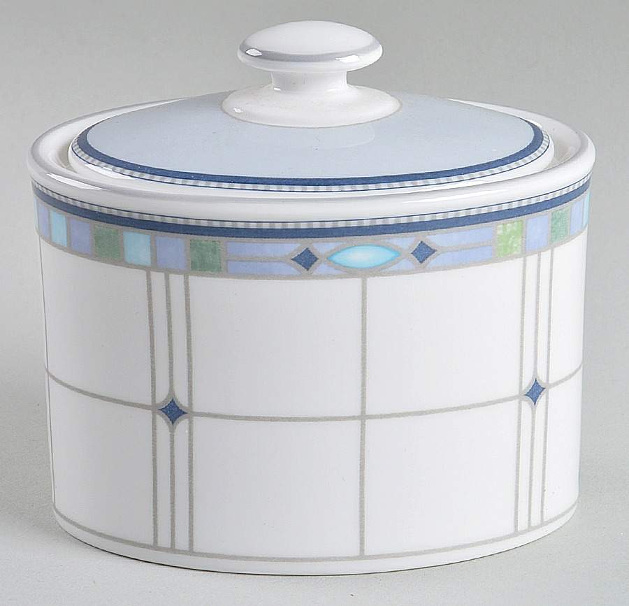 Quadrants Sugar Bowl & Lid by Wedgwood-1