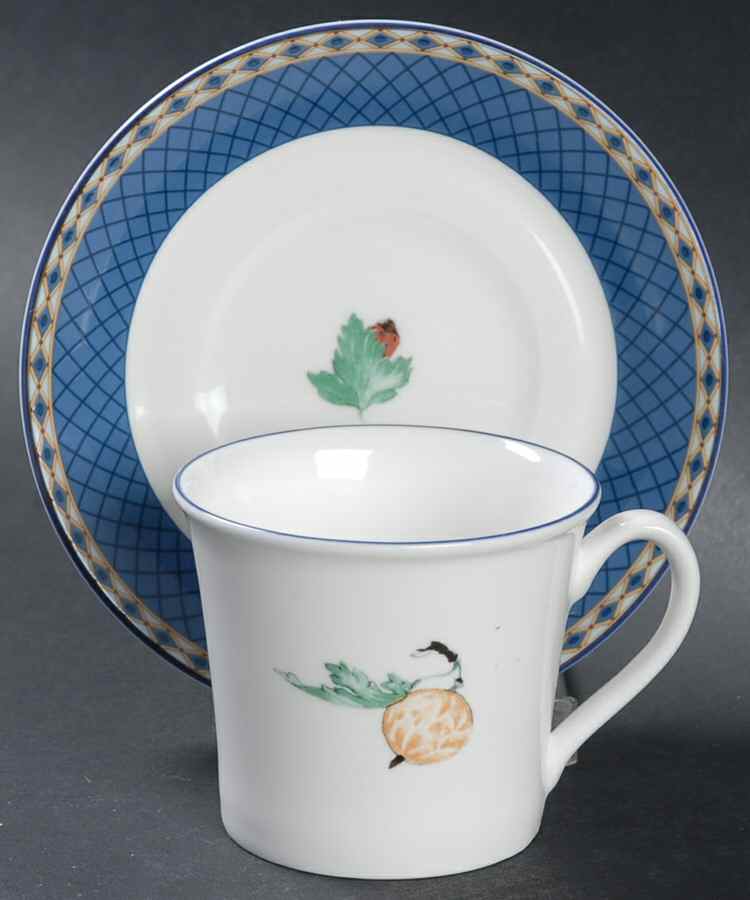 Fruit Symphony Flat Demitasse Cup & Saucer Set by Wedgwood-1