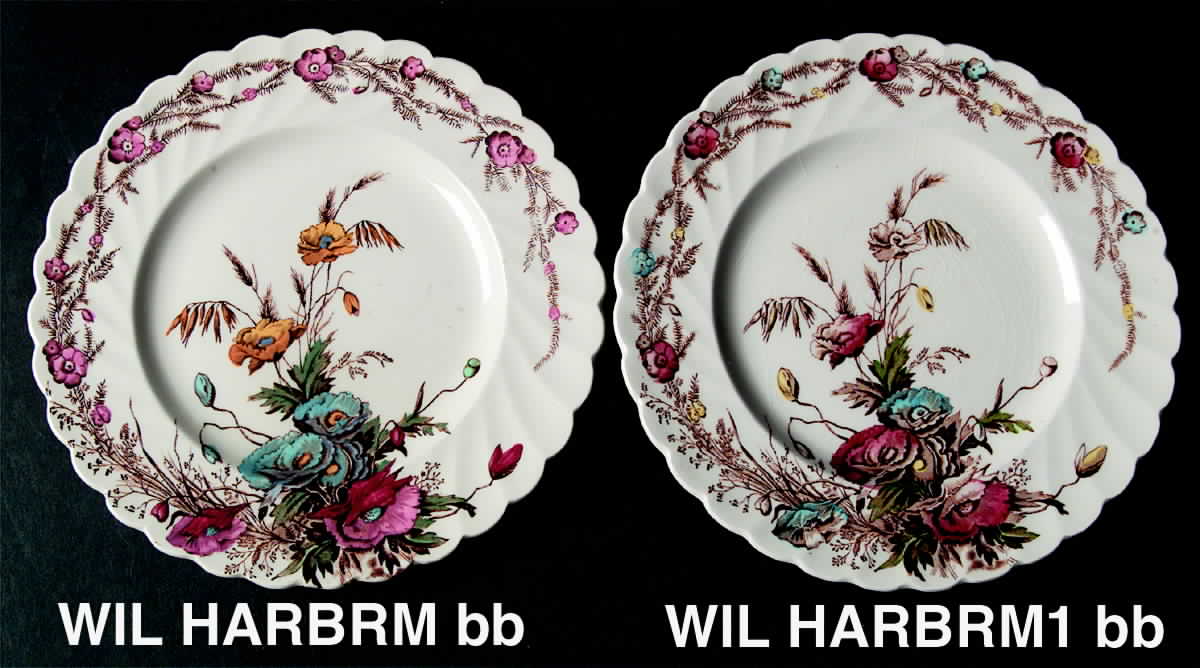 Harvest Brown Multicolor (Floral Rim and Ctr) Bread & Butter Plate by Arthur J Wilkinson-1