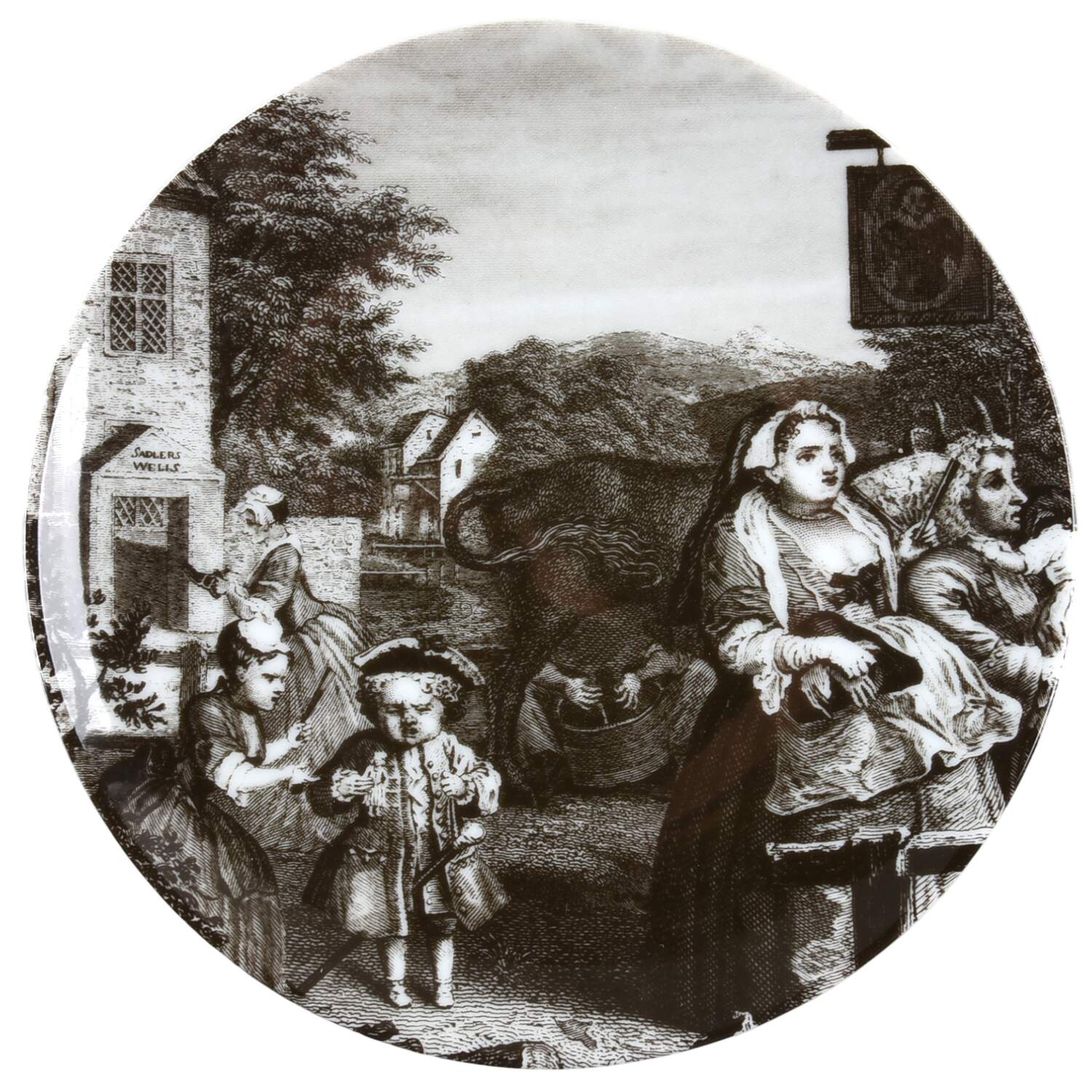 Satirical Art Of William Hogarth Bread & Butter Plate by Williams-Sonoma-1