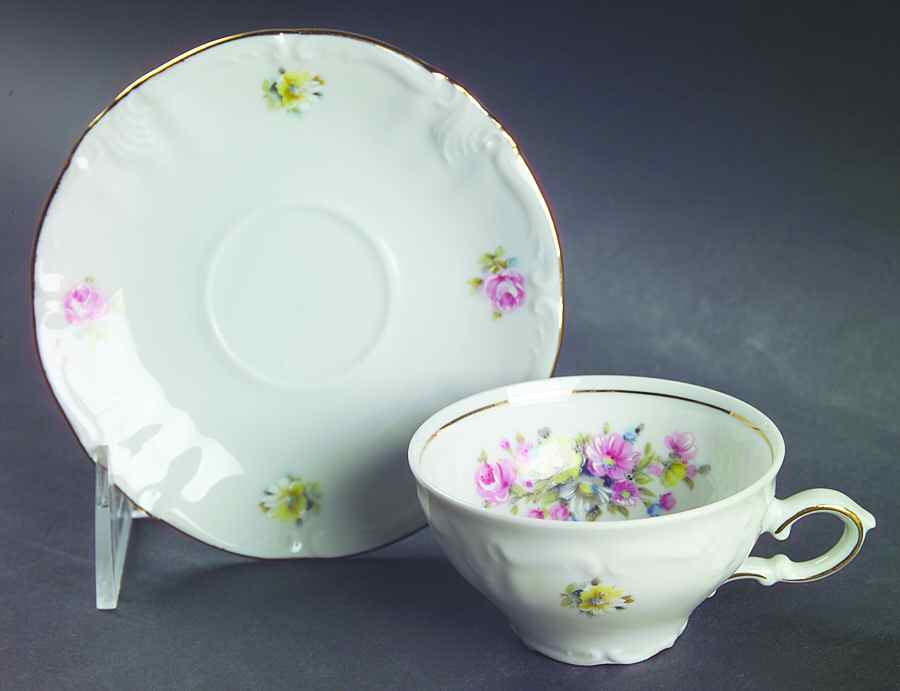 WIG694 Footed Demitasse Cup & Saucer Set by Winterling - Bavaria-1