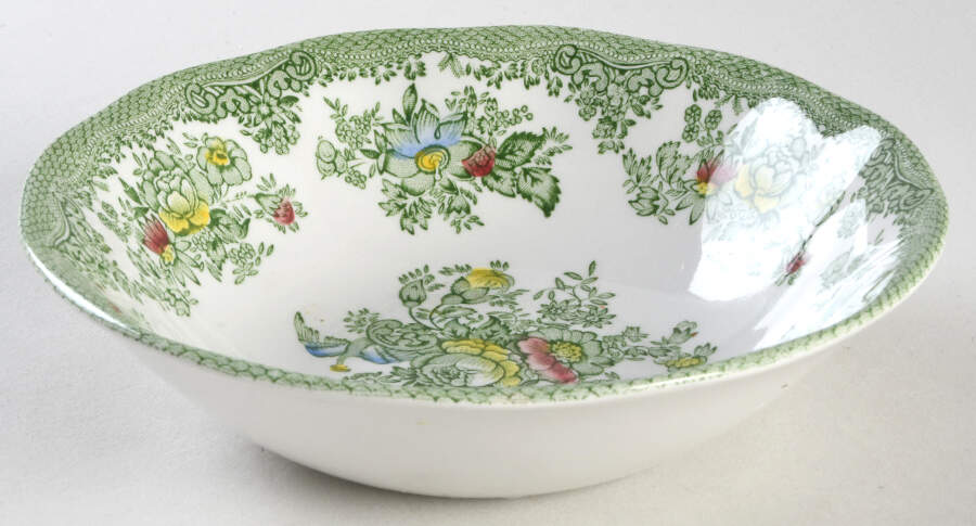 Asiatic Pheasants Green Multicolor Coupe Cereal Bowl by Wedgwood-1