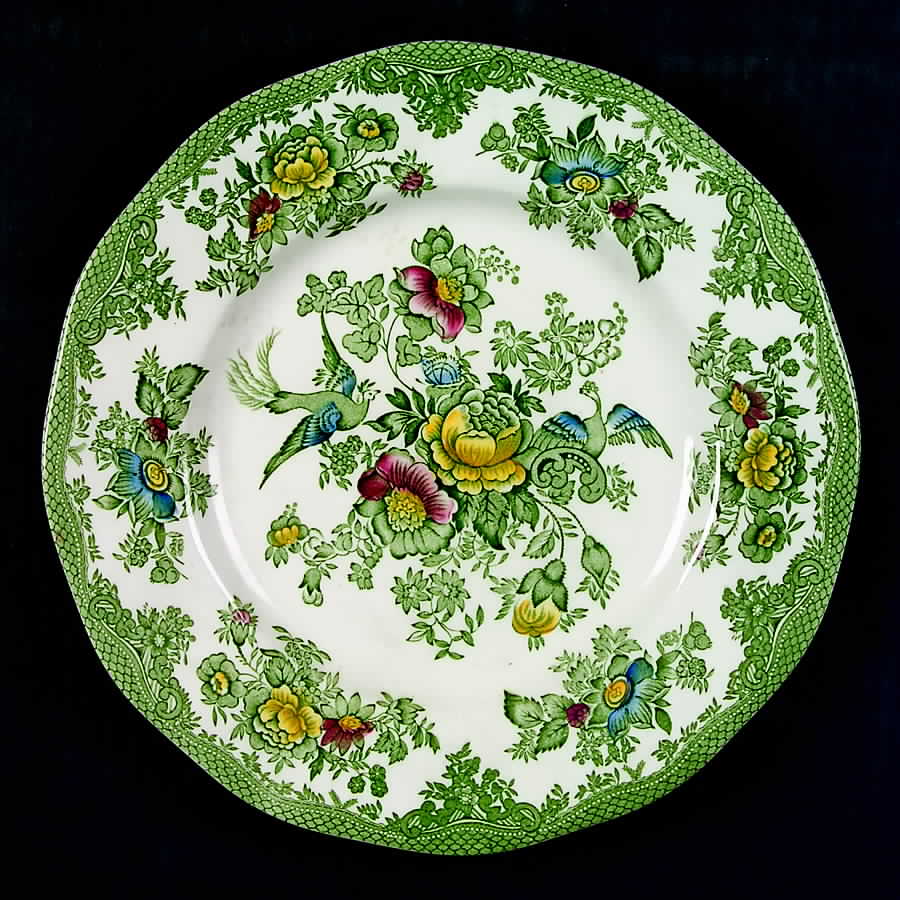 Asiatic Pheasants Green Multicolor Dinner Plate by Wedgwood-1