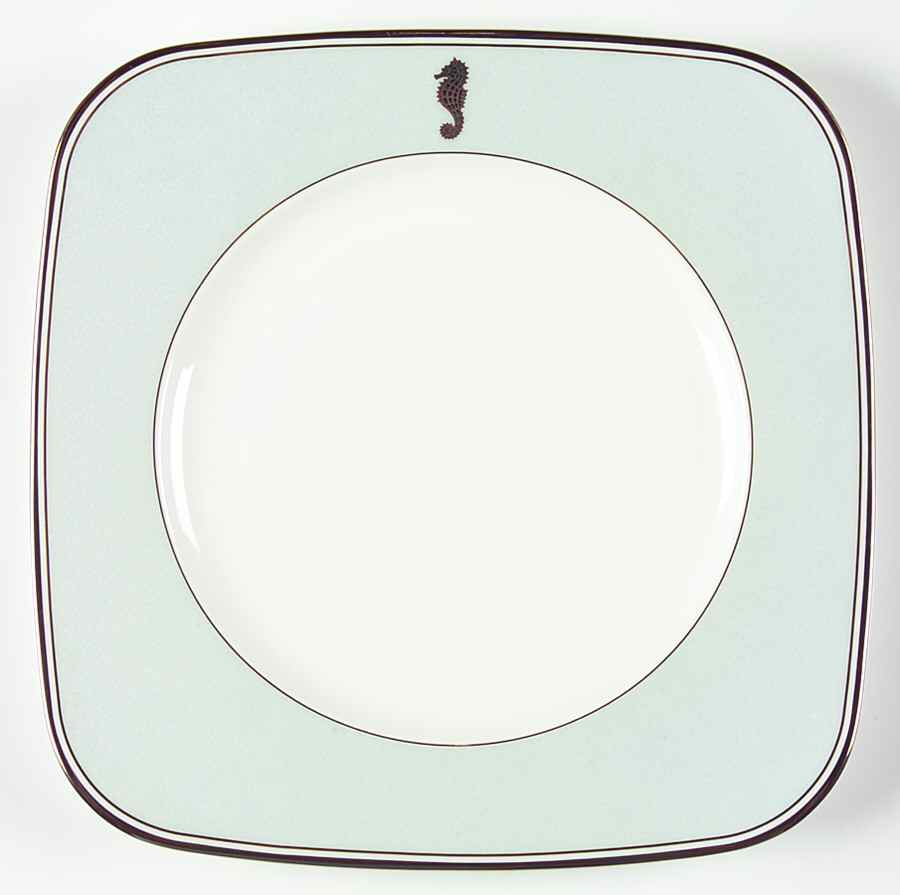 Seahorse Ocean Square Accent Salad Plate by Waterford China-1