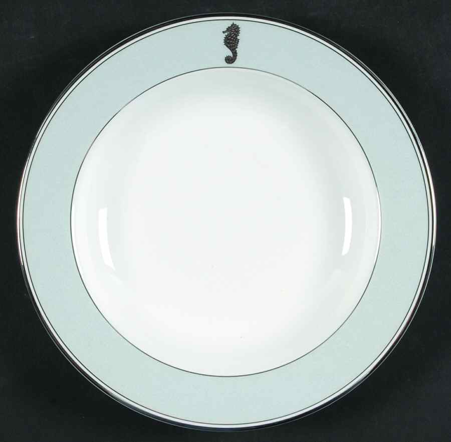 Seahorse Ocean Large Rim Soup Bowl by Waterford China-1