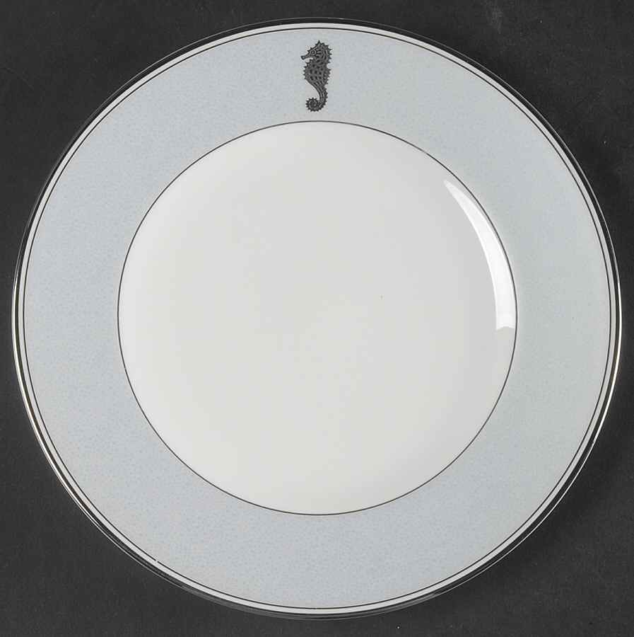 Seahorse Ocean Salad/Dessert Plate by Waterford China-1