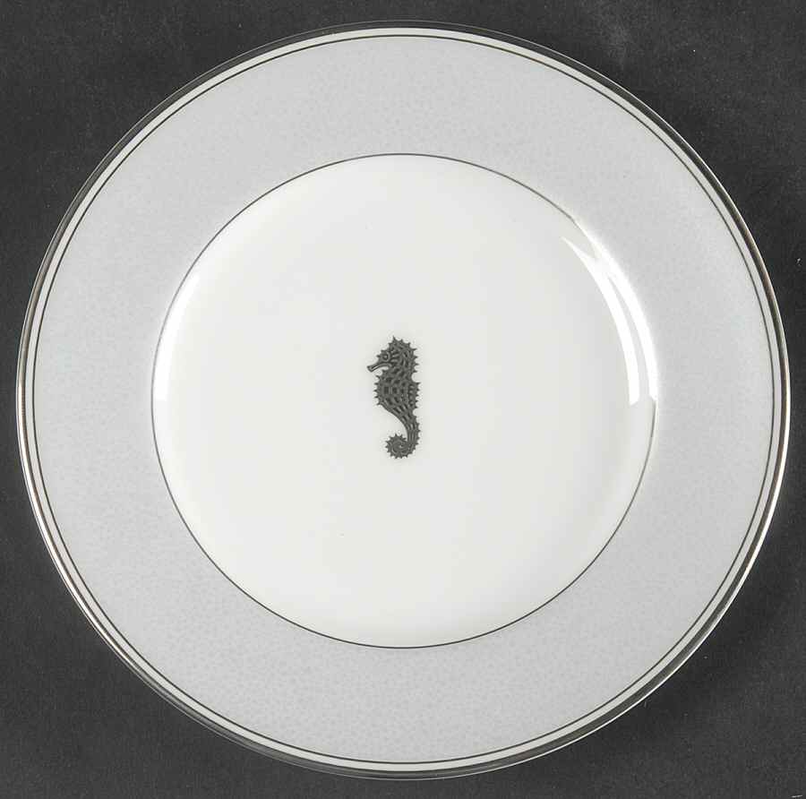 Seahorse Ocean Bread & Butter Plate by Waterford China-1