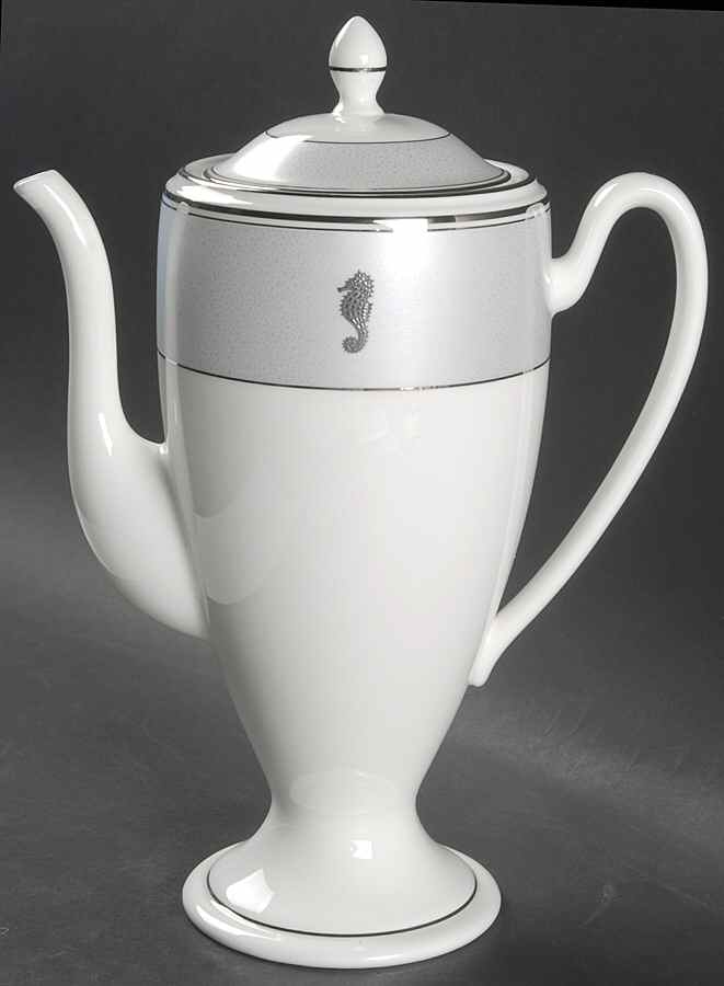 Seahorse Ocean Tea/Coffee Pot & Lid by Waterford China-1
