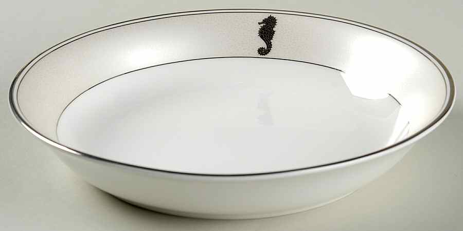 Seahorse Ivory 7" Individual Pasta Bowl by Waterford China-1