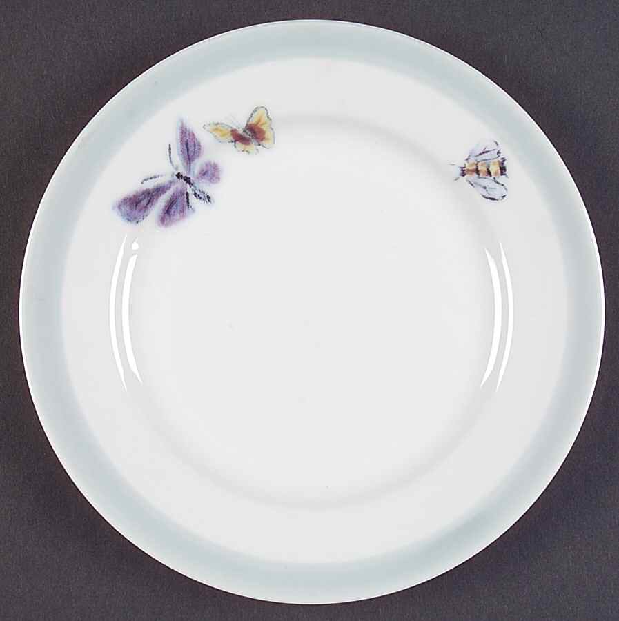Bugs and Butterflies (Blue) Bread & Butter Plate by Williams-Sonoma-1