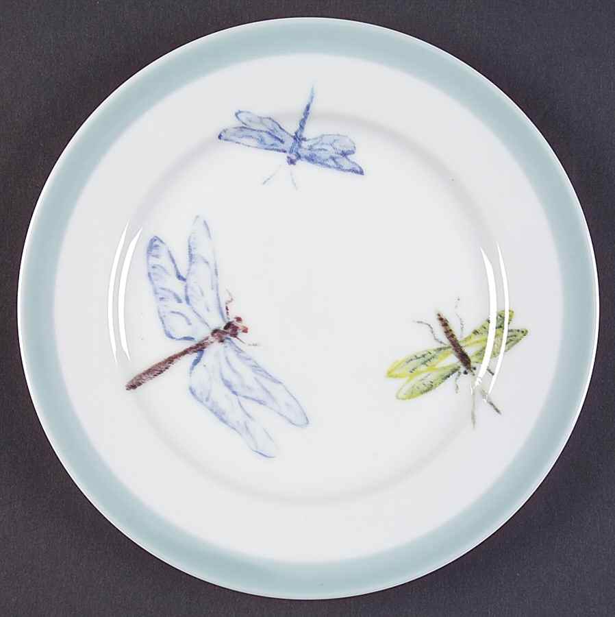 Bugs and Butterflies (Blue) Bread & Butter Plate by Williams-Sonoma-1