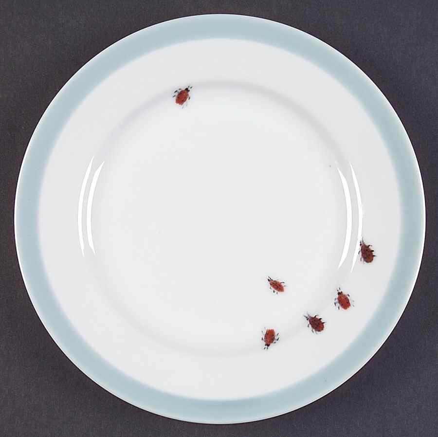 Bugs and Butterflies (Blue) Bread & Butter Plate by Williams-Sonoma-1