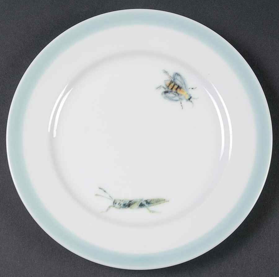 Bugs and Butterflies (Blue) Bread & Butter Plate by Williams-Sonoma-1