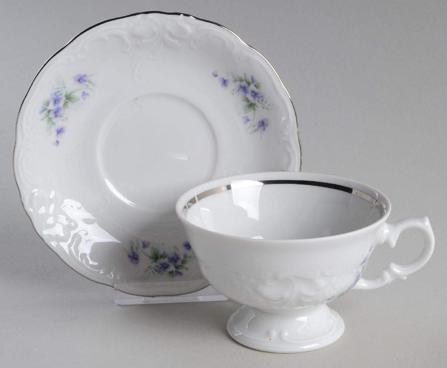 WAV46 Footed Cup & Saucer Set by Wawel-1