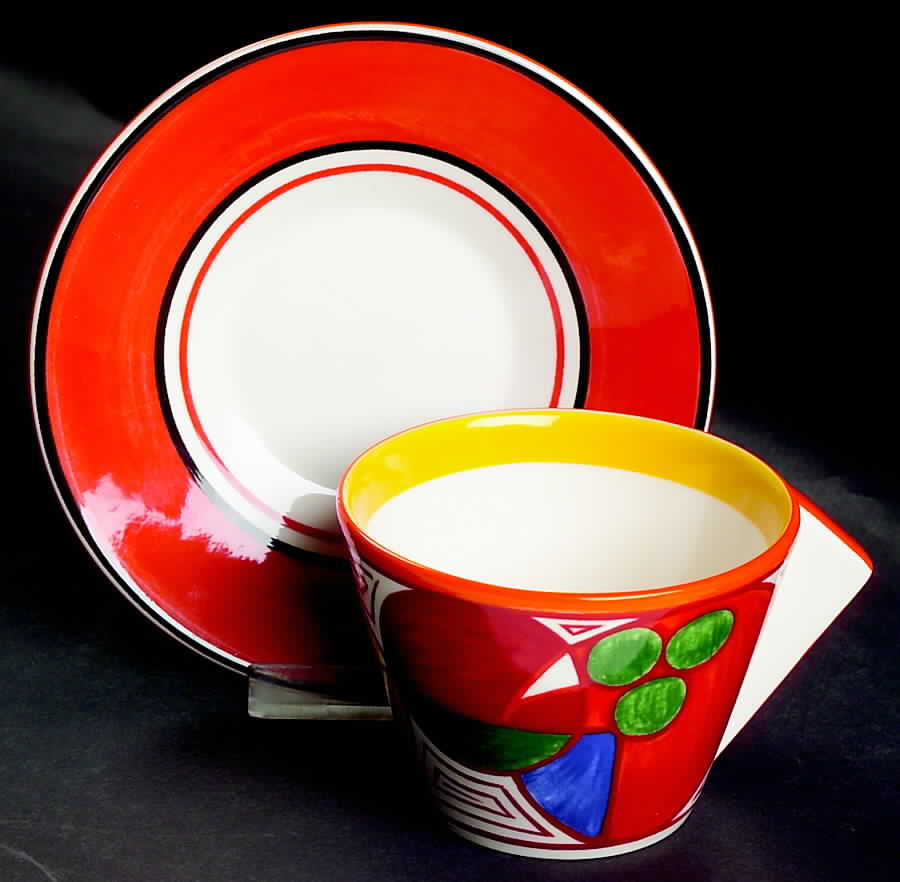 Melon Flat Cup & Saucer Set by Wedgwood-1