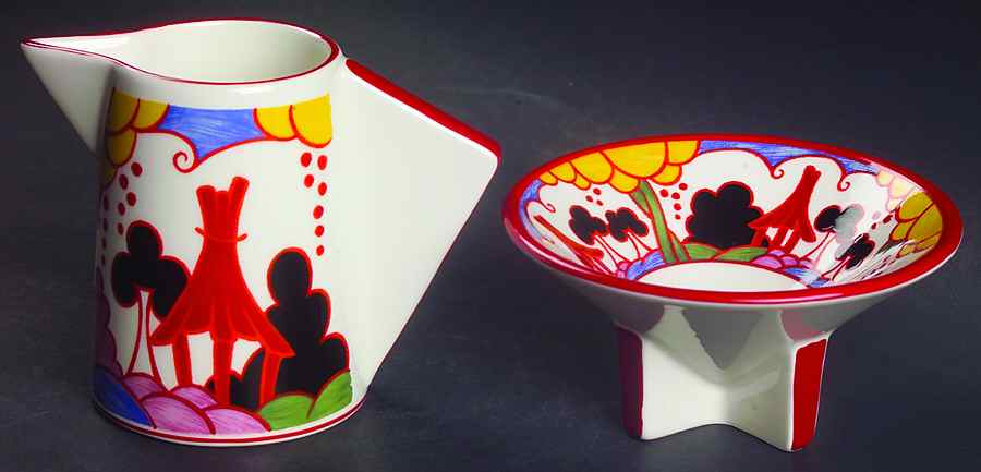 Summerhouse Creamer & Open Sugar Set by Wedgwood-1