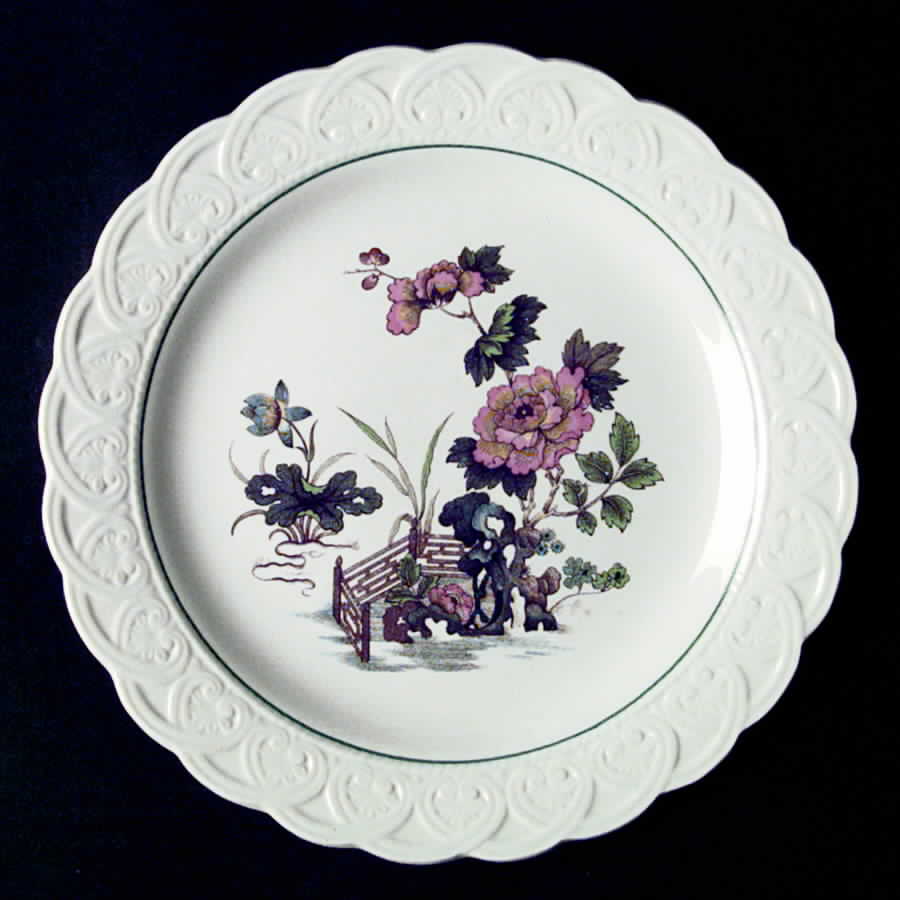 Eastern Flowers (Scallop) Salad Plate by Wedgwood-1