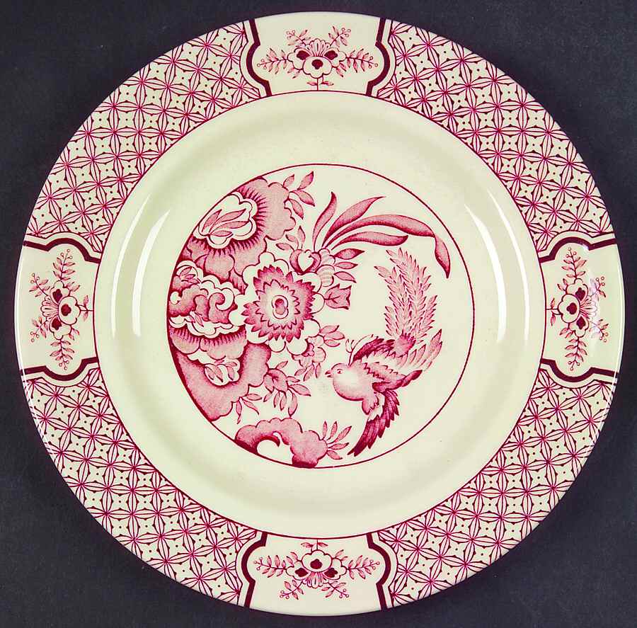 Yuan Pink Salad Plate by Wood & Sons-1