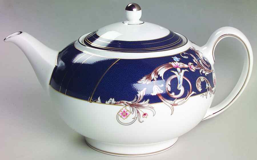 Renaissance Blue Teapot & Lid by Wedgwood-1