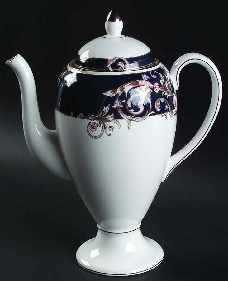 Renaissance Blue Coffee Pot & Lid by Wedgwood-1