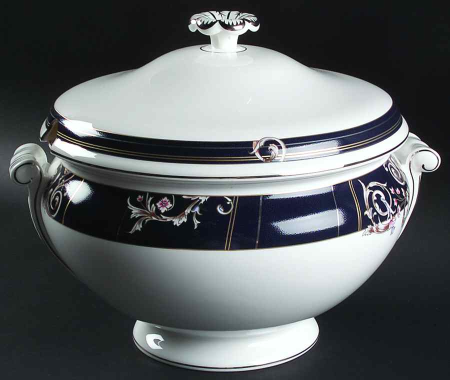 Renaissance Blue Tureen &  Lid by Wedgwood-1
