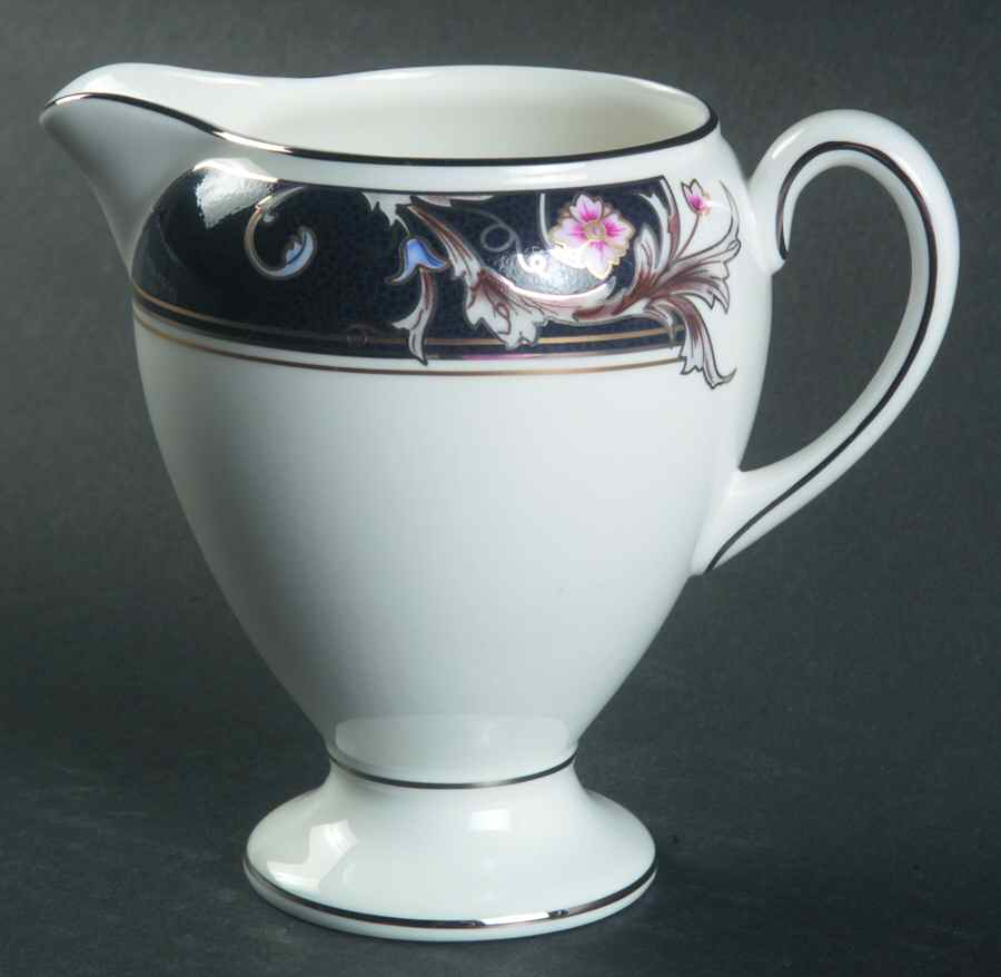 Renaissance Blue Globe Shape Creamer by Wedgwood-1