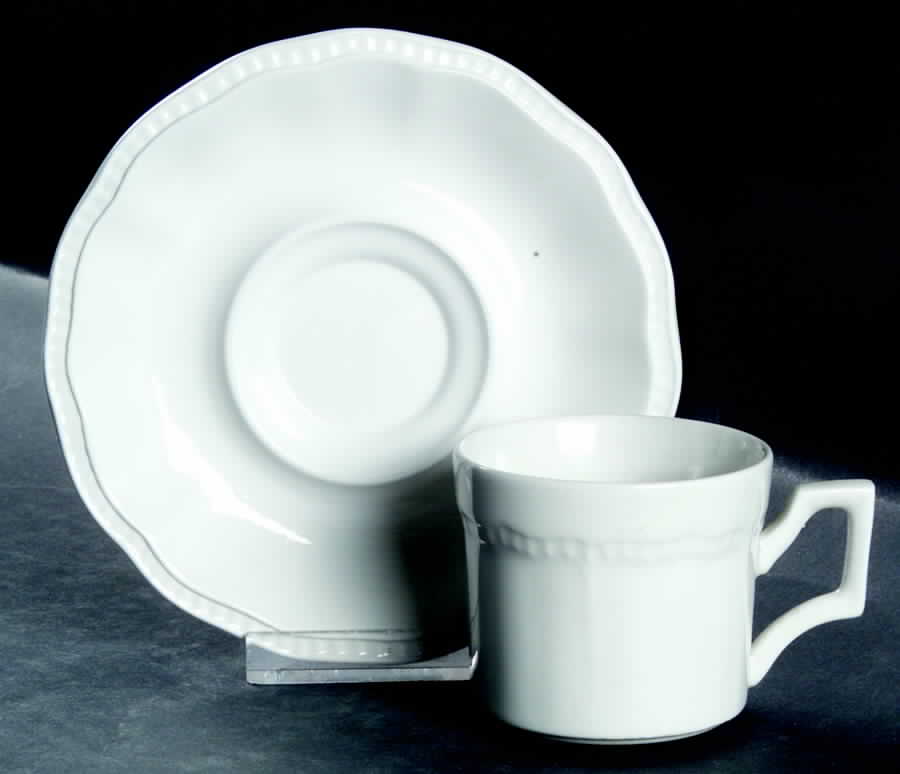 WW317 Flat Demitasse Cup & Saucer Set by Wedgwood-1