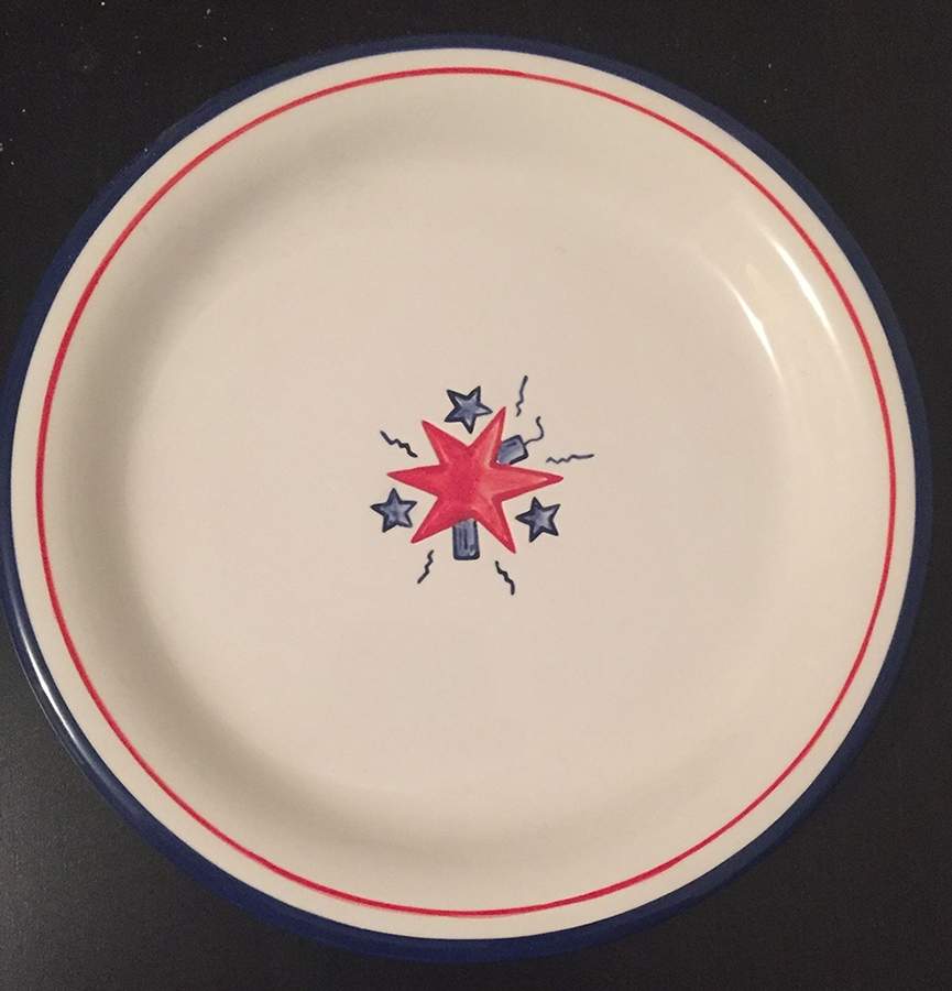 Fireworks Salad Plate by Williams-Sonoma-1