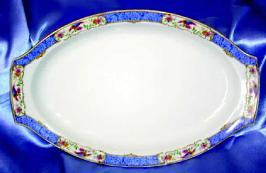 WBL1 14" Oval Serving Platter by White Block-1