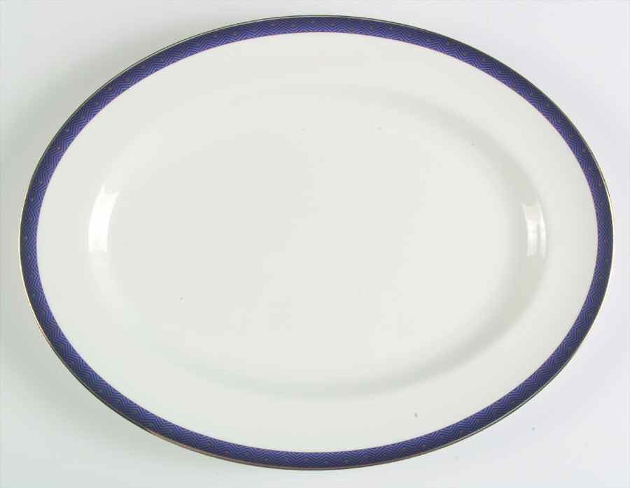 Midnight 15" Oval Serving Platter by Wedgwood-1
